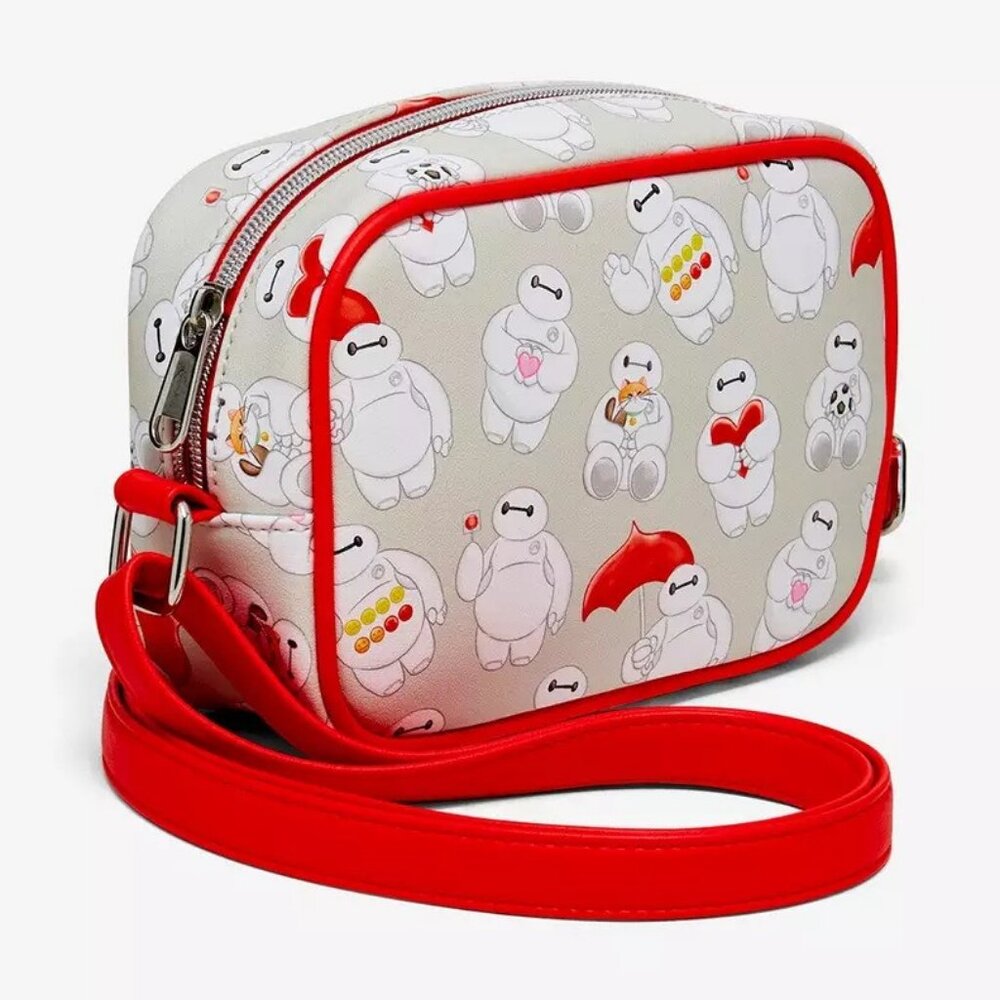Loungefly Disney Big Hero 6 Baymax Crossbody Baymax Pattern Purse Shoulder Bag - Picture 3 of 4